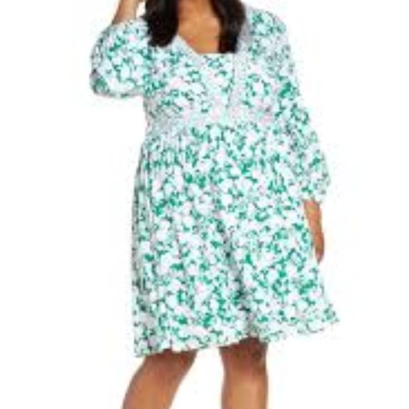 Eloquii Mixed Print Dress - Picture 2 of 4